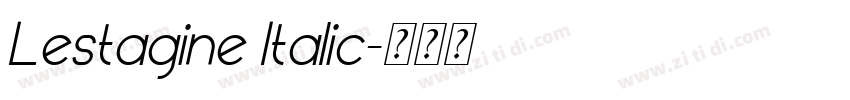 Lestagine Italic字体转换